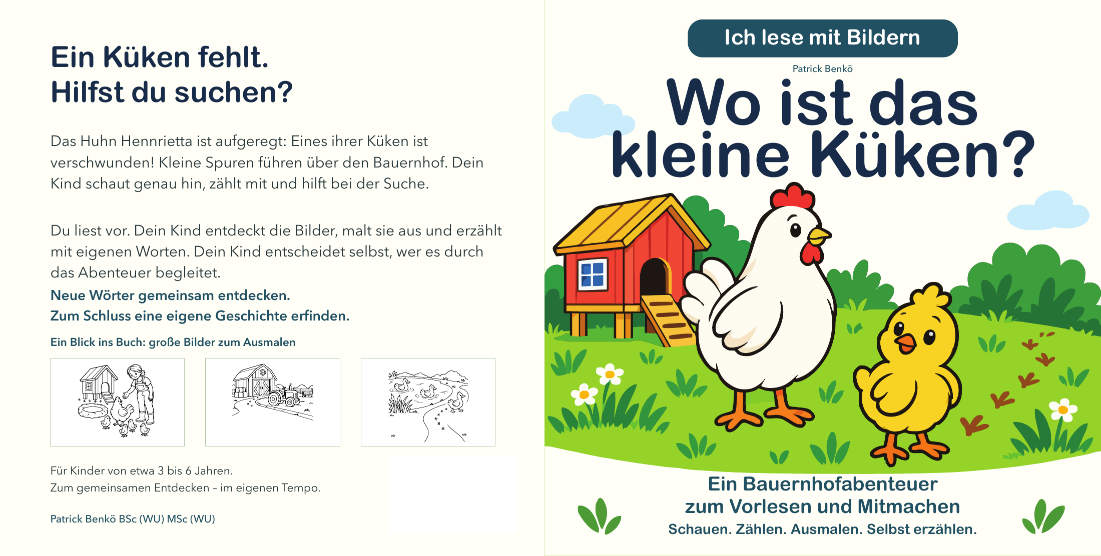 Deutsche Ausgabe: Wo ist das kleine Küken?