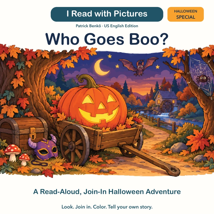 Who Goes Boo? – US English Edition, front cover